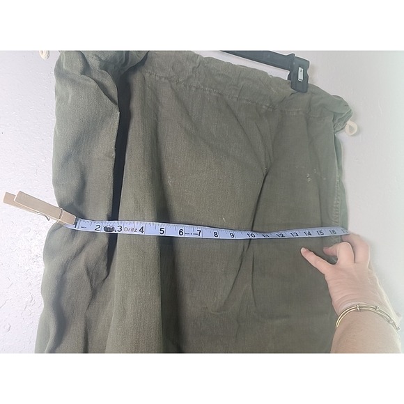 Vintage Military Laundry Barracks  Bag OD Green Drawstring Korean War - Picture 6 of 6